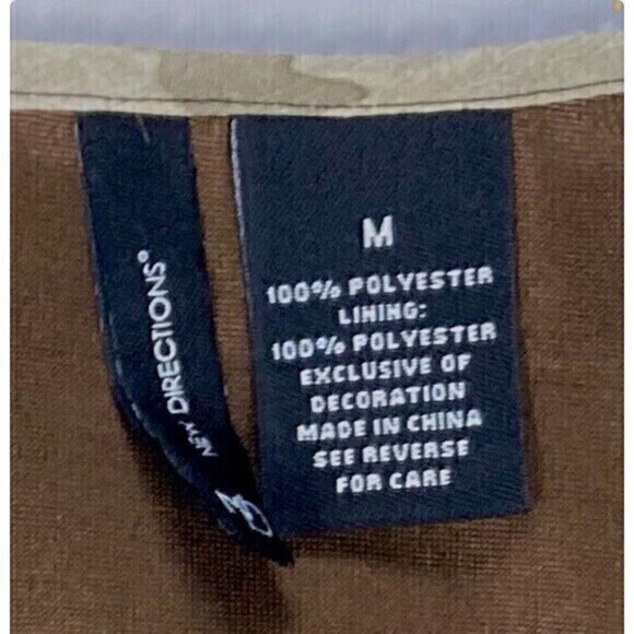 New Direction Sleeveless Blouse Womens Size Medium Leopard Print Embellished Top - Picture 12 of 12